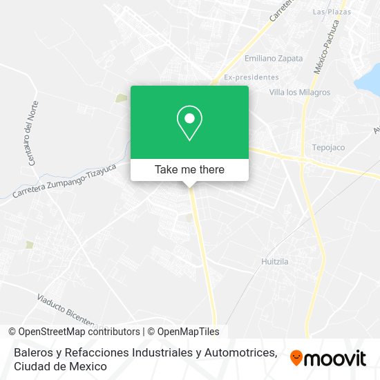 Mapa de Baleros y Refacciones Industriales y Automotrices
