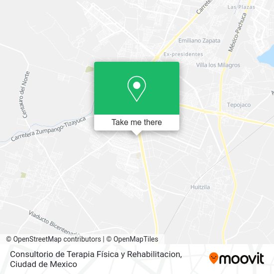 Consultorio de Terapia Física y Rehabilitacion map