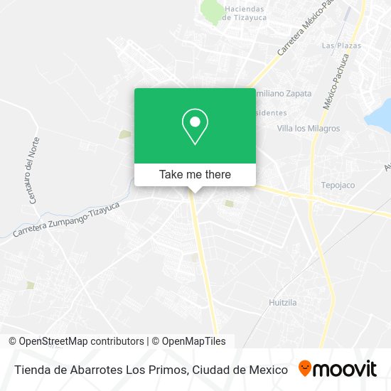 Mapa de Tienda de Abarrotes Los Primos