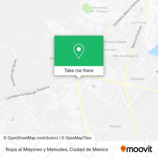 Mapa de Ropa al Mayoreo y Menudeo