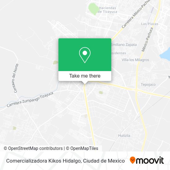 Comercializadora Kikos Hidalgo map