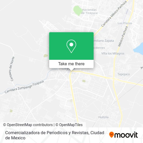 Comercializadora de Periodicos y Revistas map