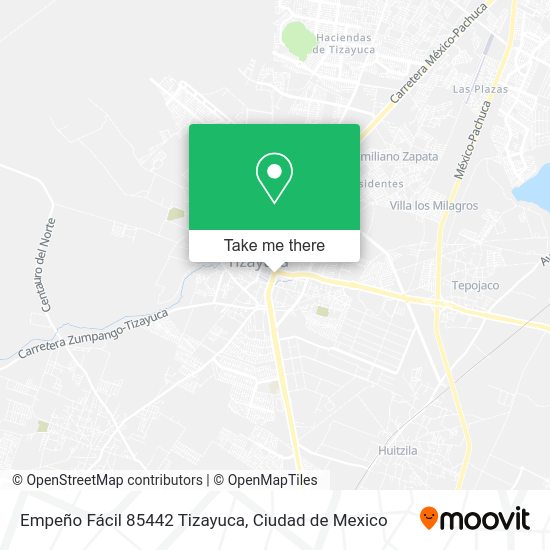 Empeño Fácil 85442 Tizayuca map
