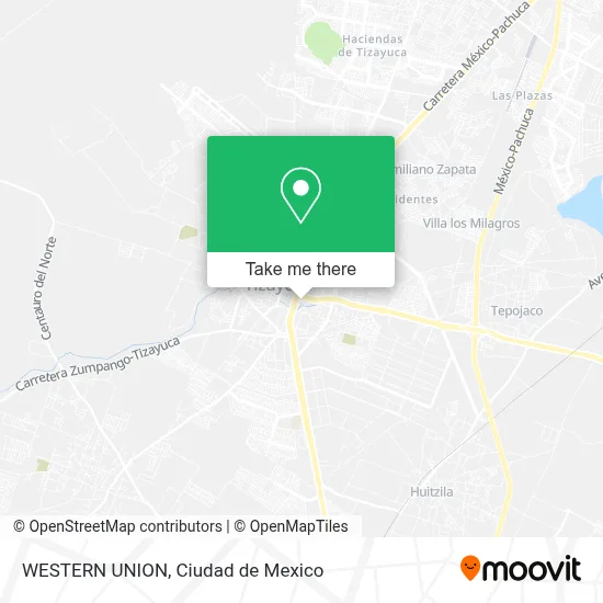 WESTERN UNION map