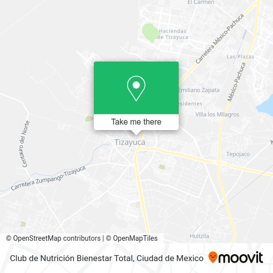 Mapa de Club de Nutrición Bienestar Total