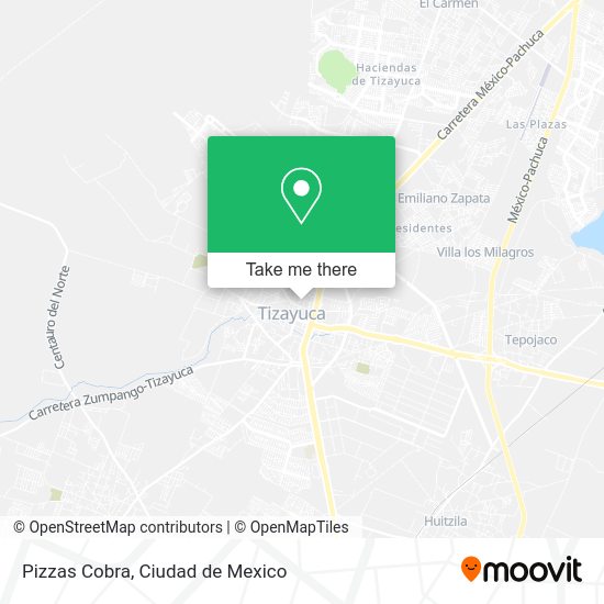 Mapa de Pizzas Cobra