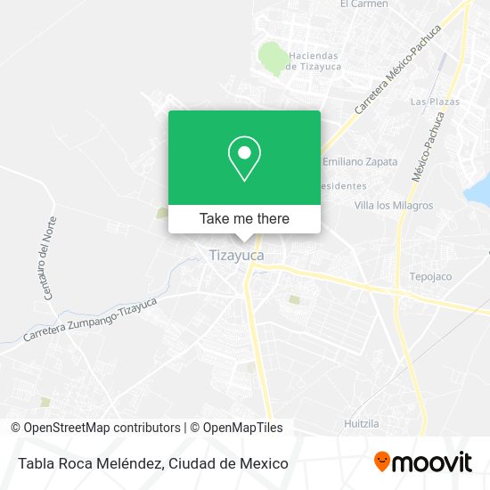 Mapa de Tabla Roca Meléndez