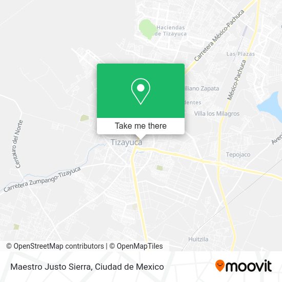 Maestro Justo Sierra map