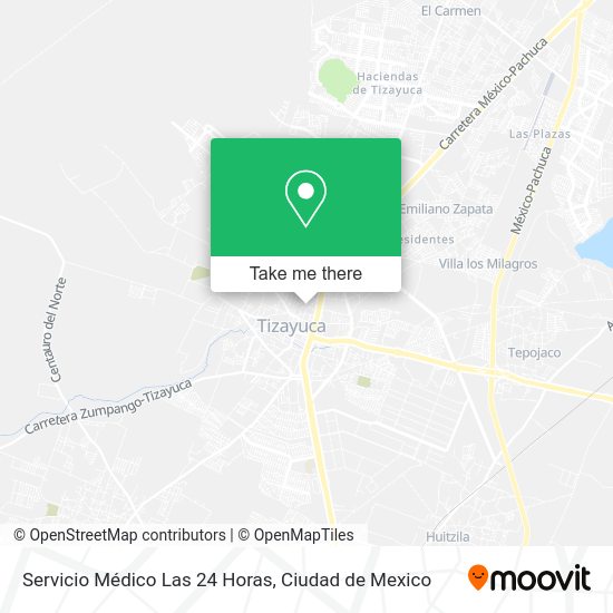 Mapa de Servicio Médico Las 24 Horas