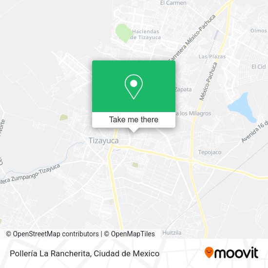 Mapa de Pollería La Rancherita