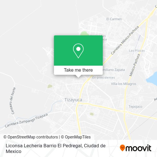 Liconsa Lechería Barrio El Pedregal map