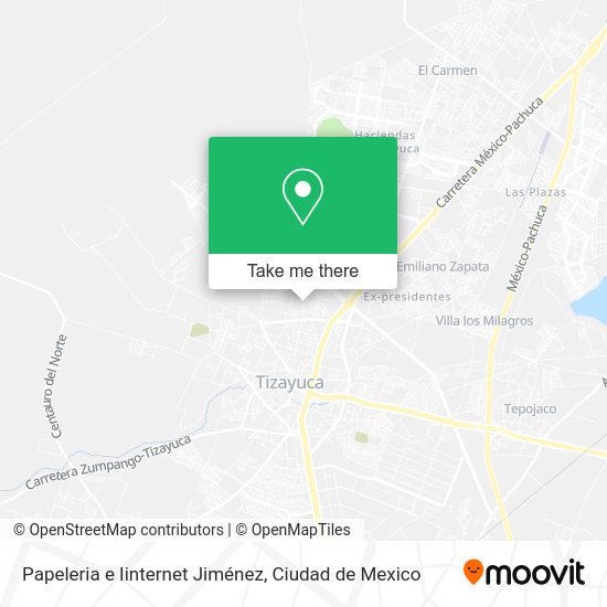 Mapa de Papeleria e Iinternet Jiménez