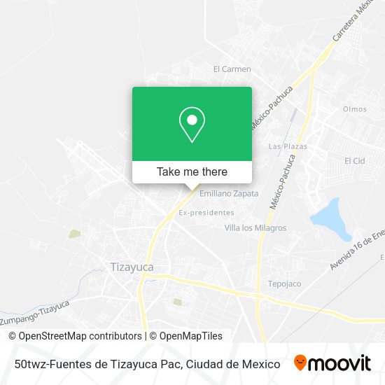 50twz-Fuentes de Tizayuca Pac map