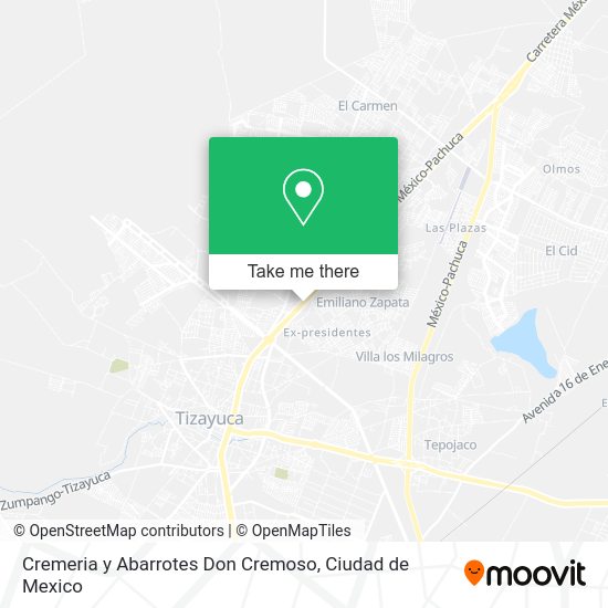 Cremeria y Abarrotes Don Cremoso map