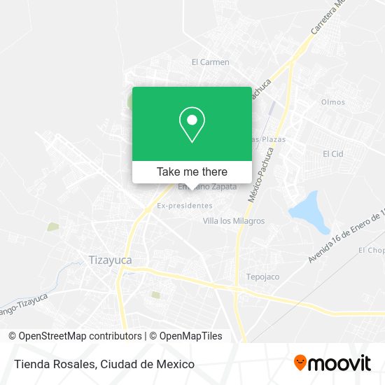 Tienda Rosales map