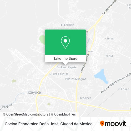 Mapa de Cocina Economica Doña José