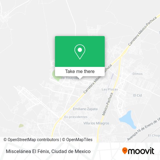 Mapa de Miscelánea El Fénix