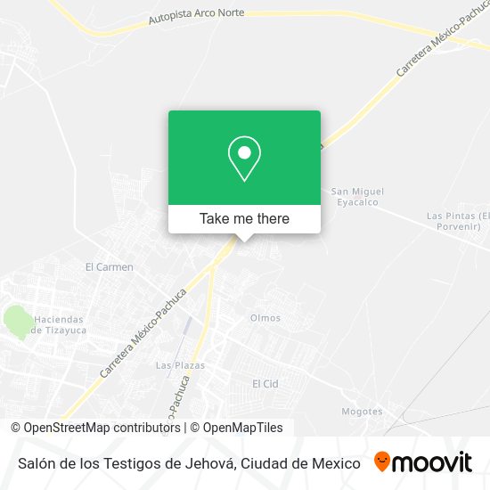 Salón de los Testigos de Jehová map