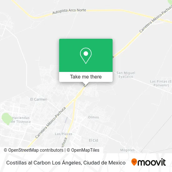 Costillas al Carbon Los Ángeles map