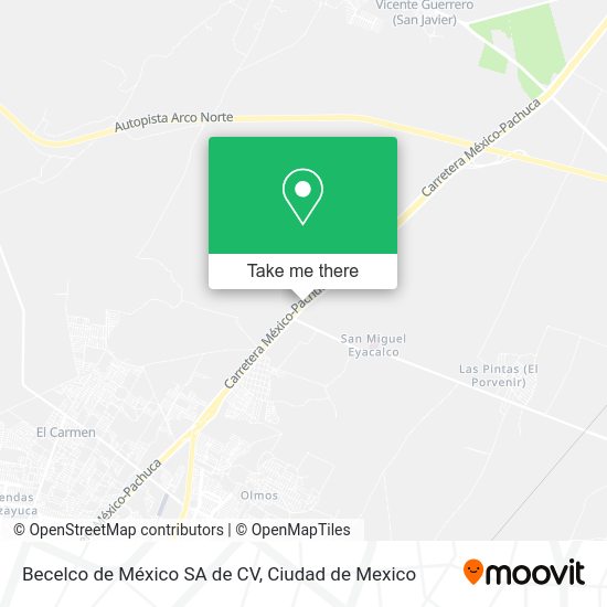 Becelco de México SA de CV map