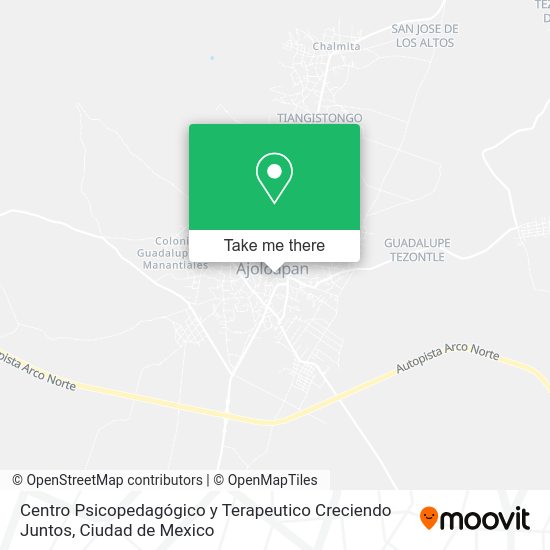 Centro Psicopedagógico y Terapeutico Creciendo Juntos map