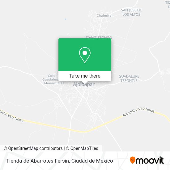 Tienda de Abarrotes Fersin map