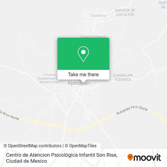 Centro de Atencion Psicológica Infantil Son Rise map