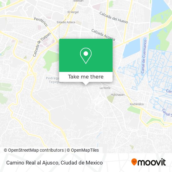 Camino Real al Ajusco map