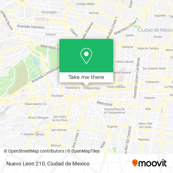 Nuevo Leon 210 map