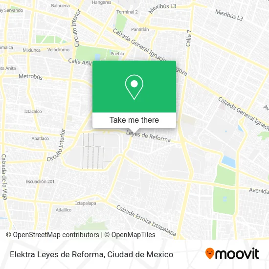 Elektra Leyes de Reforma map