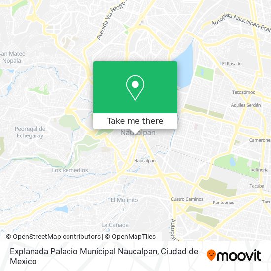 Explanada Palacio Municipal Naucalpan map