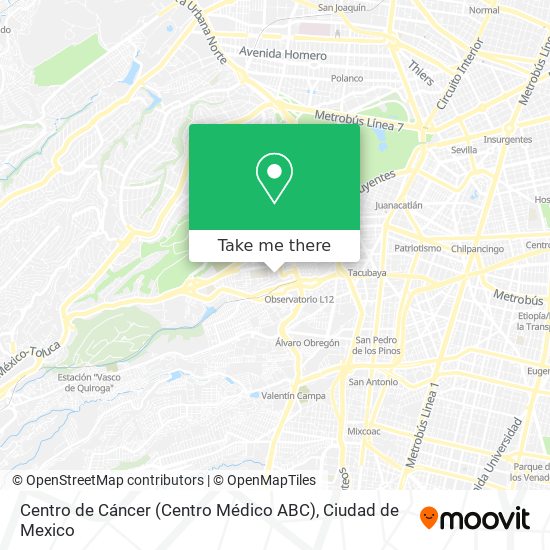 Centro de Cáncer (Centro Médico ABC) map