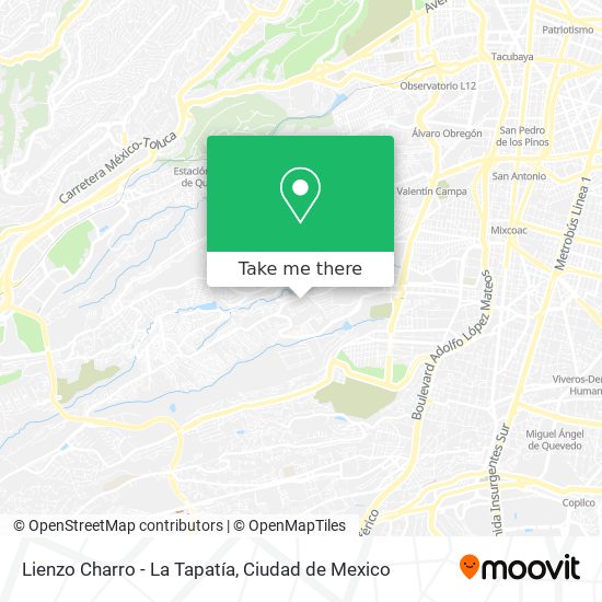 Lienzo Charro - La Tapatía map