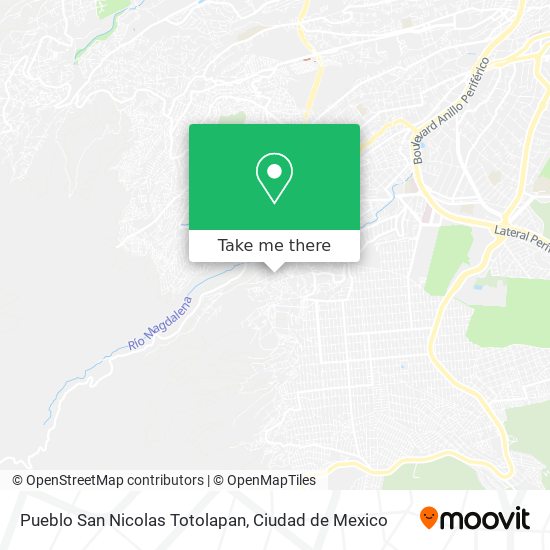 Pueblo San Nicolas Totolapan map