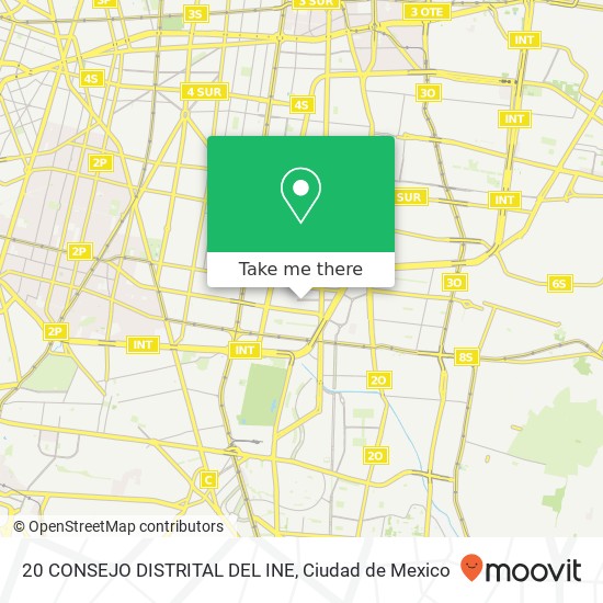 20 CONSEJO DISTRITAL  DEL INE map