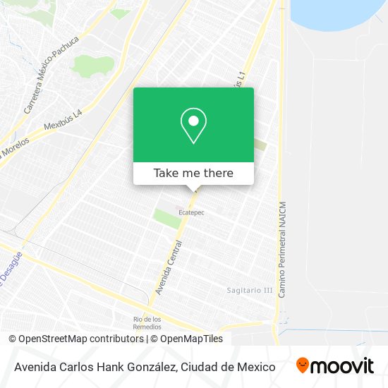 Mapa de Avenida Carlos Hank González