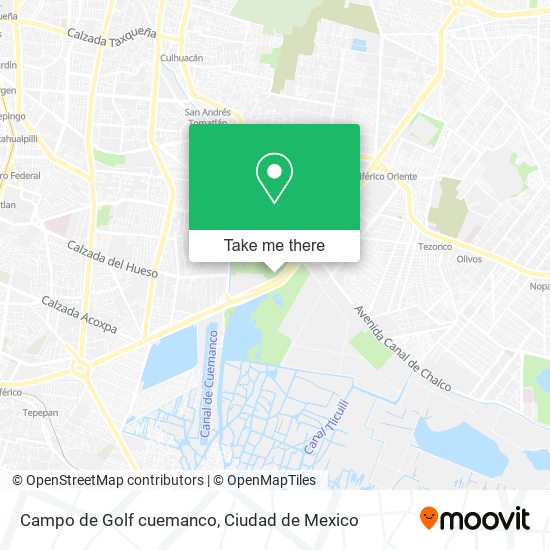 Campo de Golf cuemanco map