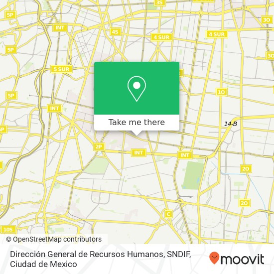 Dirección General de Recursos Humanos, SNDIF map