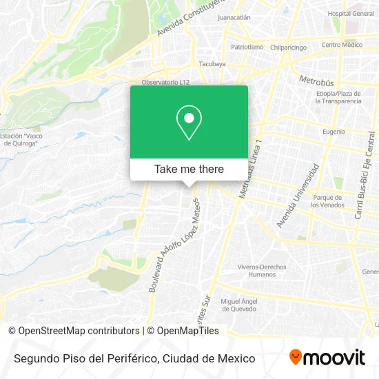 Mapa de Segundo Piso del Periférico