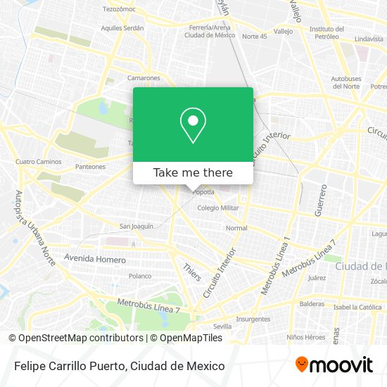 Mapa de Felipe Carrillo Puerto