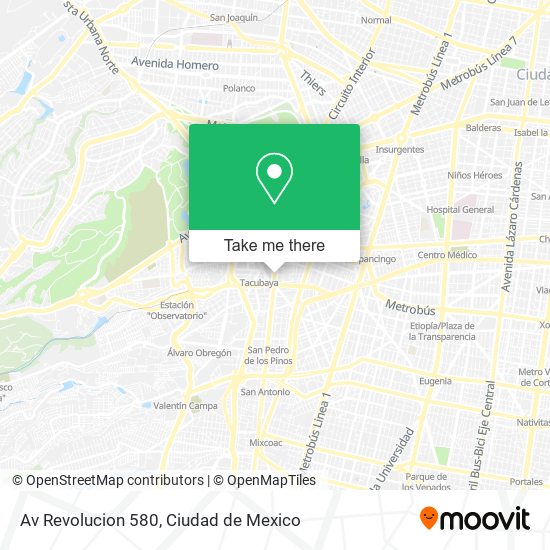 Av Revolucion 580 map