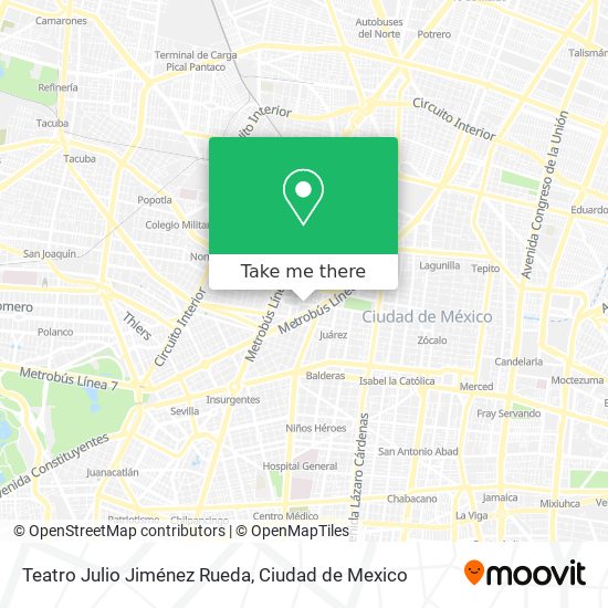 Mapa de Teatro Julio Jiménez Rueda