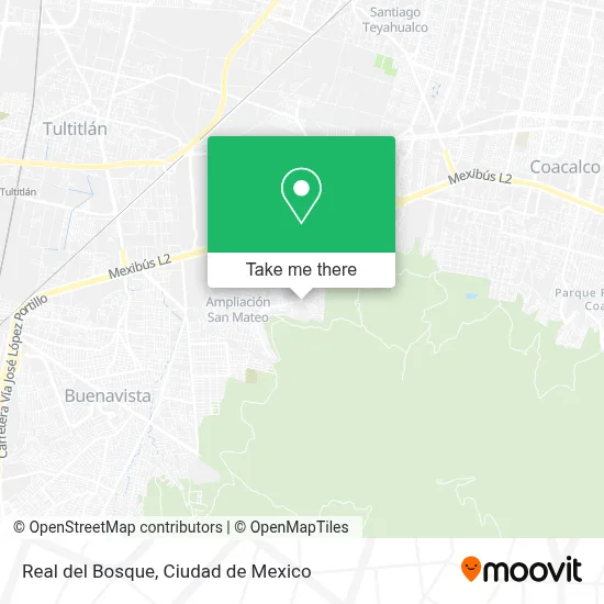Real del Bosque map