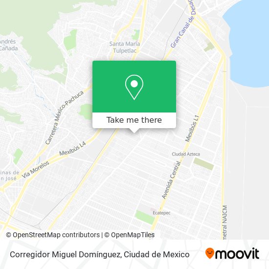 Corregidor Miguel Domínguez map