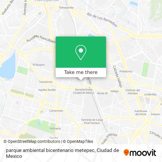 parque ambiental bicentenario metepec map