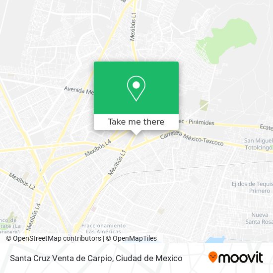 Mapa de Santa Cruz Venta de Carpio