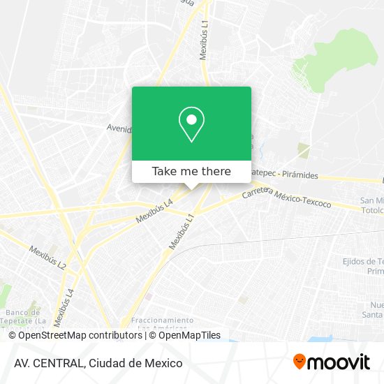Mapa de AV. CENTRAL