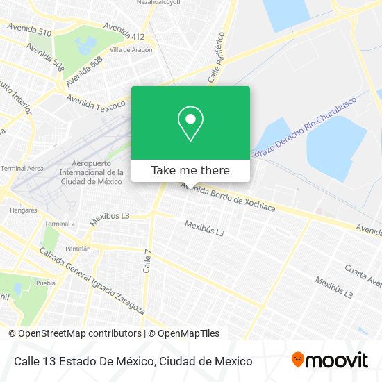 Mapa de Calle 13 Estado De México