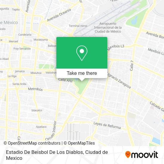 Estadio De Beisbol De Los Diablos map