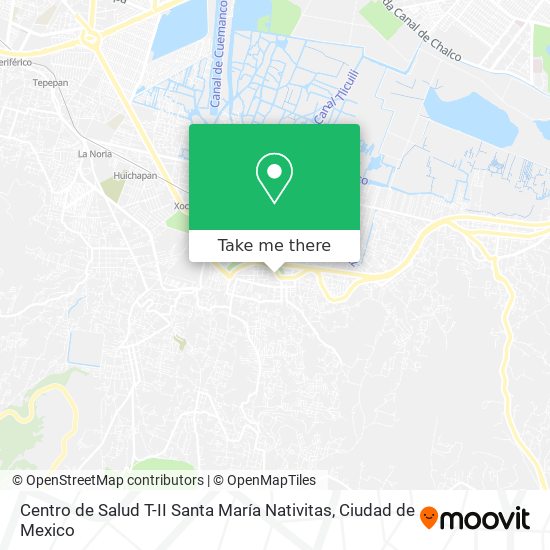 Centro de Salud T-II Santa María Nativitas map
